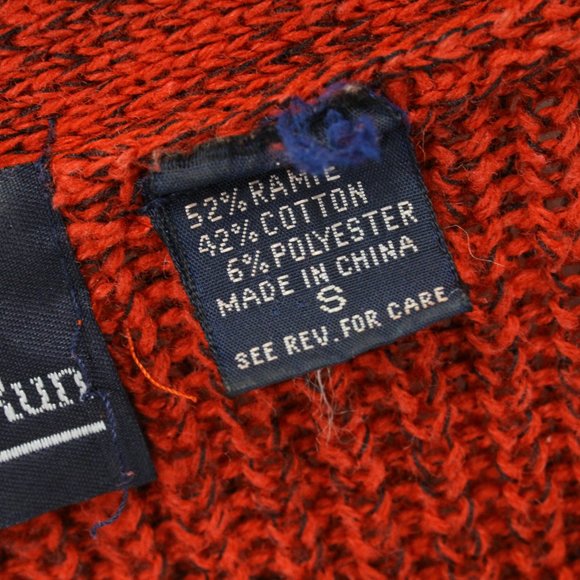 Hunters Run Cardigan Sweater Women's Red Oversized Long Sleeve Button V Neck S - Picture 5 of 8